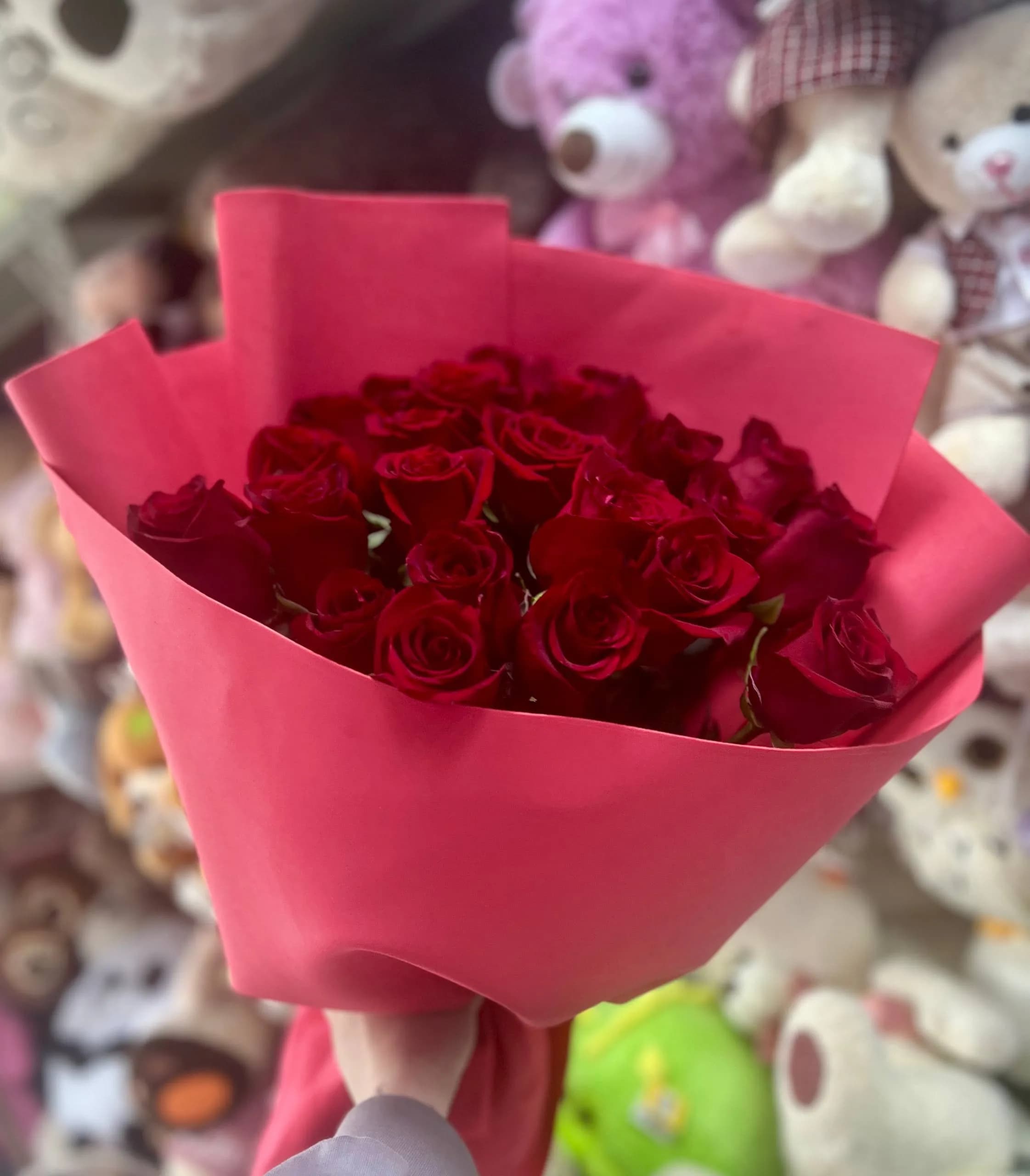 Букет из 25 красных роз — слайд 2